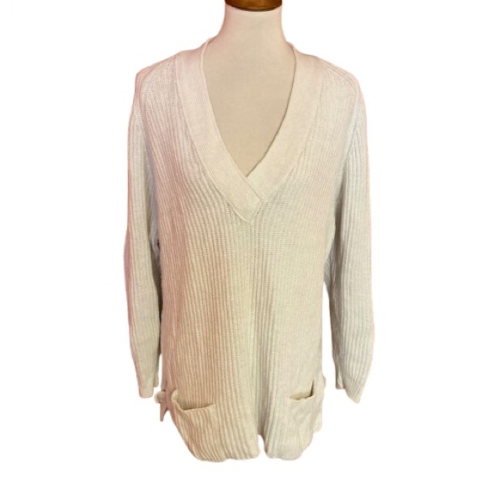 Vintage 80s Paul Et Duffier slouchy v neck sweater
